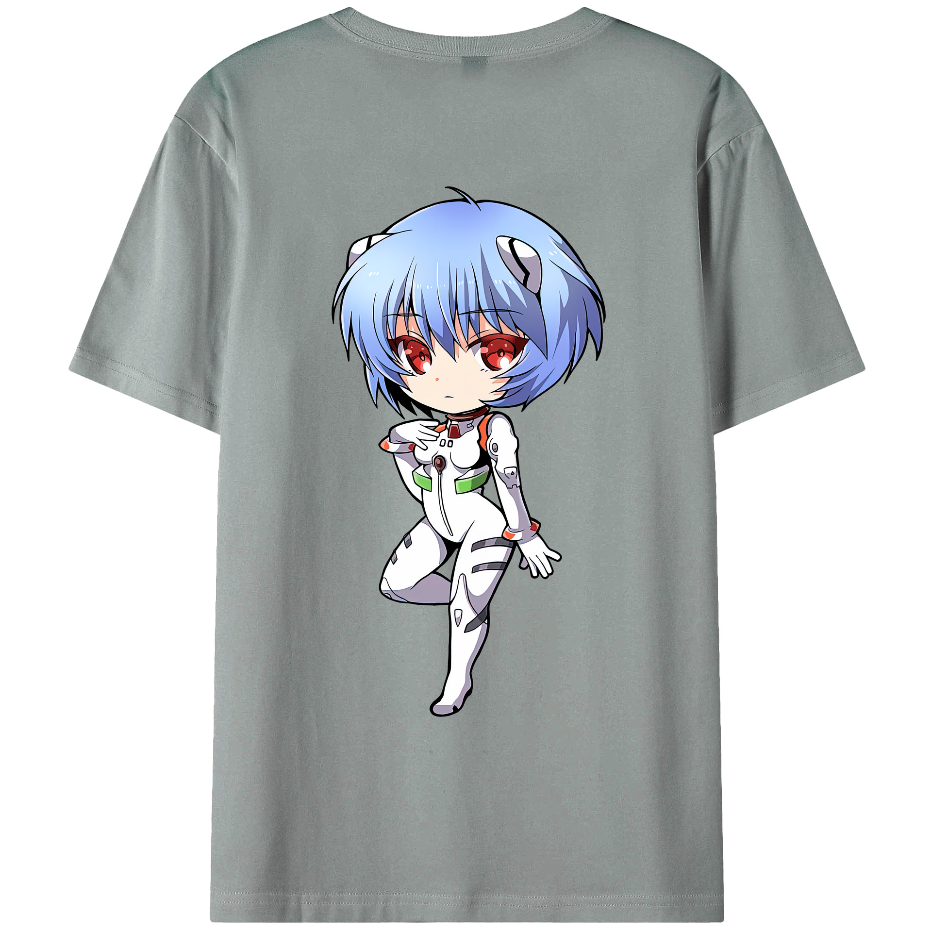 （画像用） EVA 新世紀エヴァンゲリオン 綿100％ メンズ半袖Tシャツ（バックプリント） 通気性